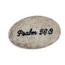 Scripture Stone - When I am Afraid, I put my Trust in You - Gift Shoppe >> Jewelry >> Charms and Worry Stones - by Angel Star