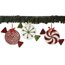 Oversized Peppermint Candy Ornament -