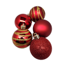 Shatterproof Decorated Ball Ornament Set -