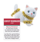 Meowy Christmas Cat Charm - Gold - Gift Shoppe >> Jewelry >> Charms and Worry Stones - by Ganz