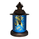 Floral Glass Cylinder Lantern - - Home & Living >> Lighting >> Novelty - by Gerson - view 2