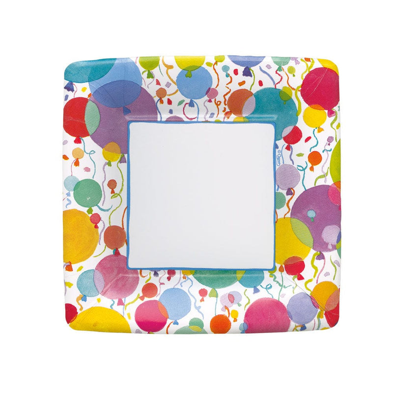 Balloons And Confetti - Salad/Desert Plate - Square