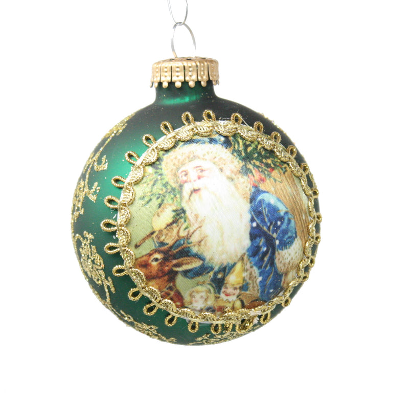 Historic Santa on Silk 2023 Ornament - 1912 Sint Niklaes