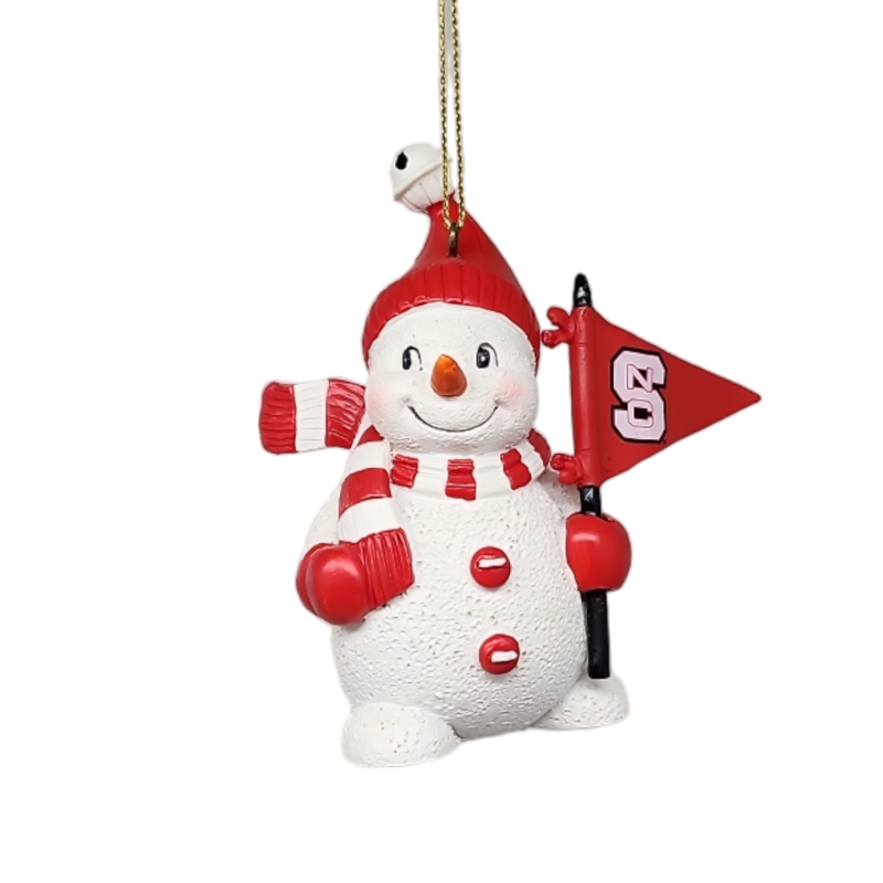 NC State Snowman Ornament