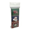 Holiday Gift Box Set of 3 - Santa, Sleigh & Wreath Designs