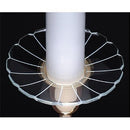 Single Glass Bobeche - Fancy Segmented