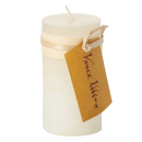 Melon White Timber Pillar Candle - 2x2x4