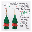 Christmas Tassel Earrings - Gift Shoppe >> Jewelry >> Earrings - by Roman