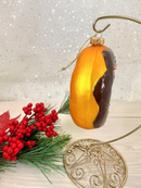 Chocolate Donut Blown Glass Ornament - Christmas >> Ornaments >> Glass - by Christmas By Krebs - view 2