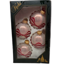 Christmas By Krebs 2 5/8 Glass Balls - Gold Caps - Snow Sparkle - 4 Pack - Christmas >> Ornaments >> Glass