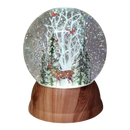 Lighted Spinning Waterglobe - Forest Scene
