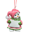 Snow Kid Ornament - Girl - Pink Hat