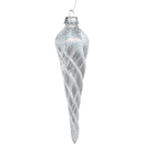 Krebs Value Glass Ornament 3 pack - Frosted Icicles - Christmas >> Ornaments >> Glass - by Christmas By Krebs - view 2