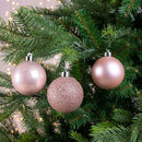 Elegant Assorted Shatterproof Ornaments - Set of 10 - Blush Pink - Christmas >> Ornaments >> Shatterproof - by Decoris - view