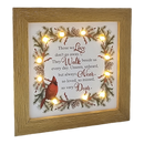 Lighted Holiday Cardinal Block - Those We Love Don't Go Away