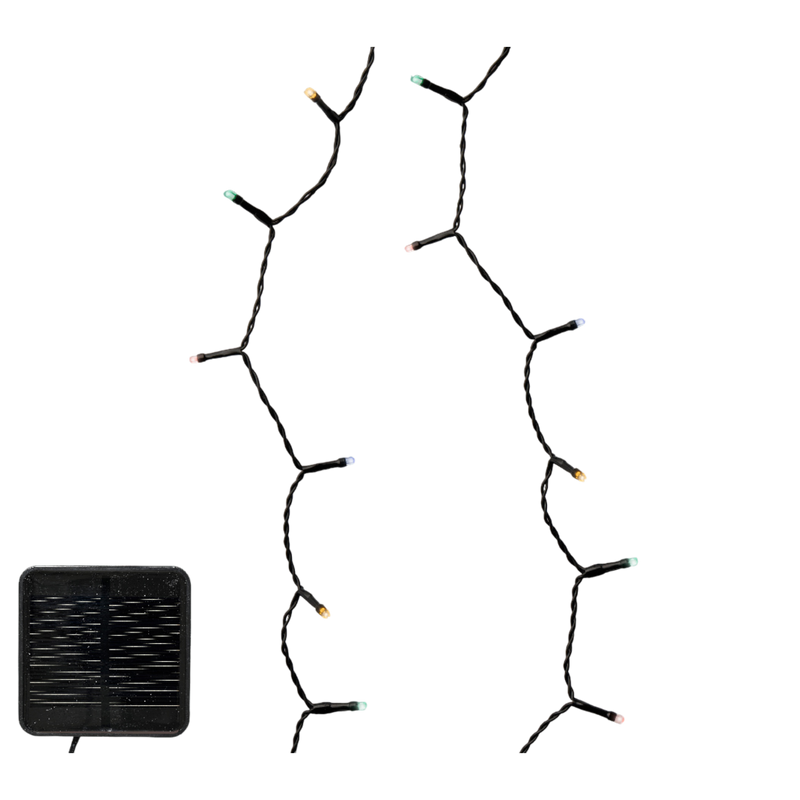 Solar String Lights with Twinkle Effect - Multicolor- 9 Meters (29.5 Feet)