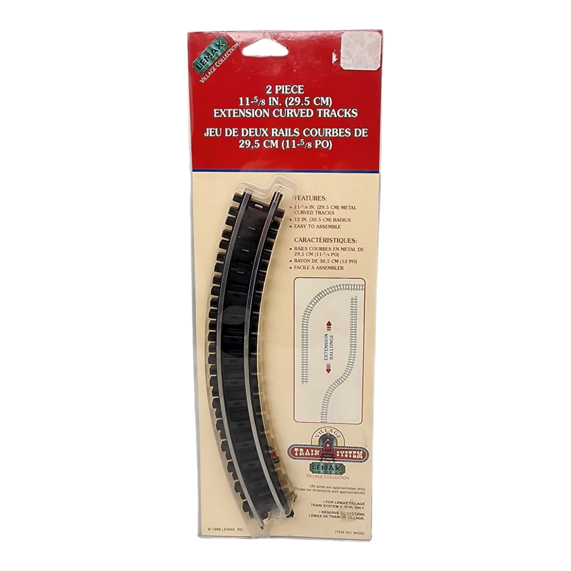 Village Collection 2-piece Curved Train Tracks