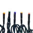 Jingle Bright 100 LED Light Set - Multicolor - Green Wire - Christmas >> Lighting - by Kurt Adler - view 5