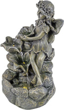 Blossom Fairy Lighted Garden Fountain - Home & Living >> Garden - by Gerson