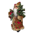Cardinal and Berries Santa - 15 Inch - Santa Claus - by Santas Workshop