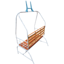 Metal Outdoor Gondola Bench - 6 Feet Tall