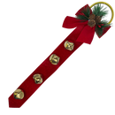 Red Door Hanger With Gold Bells