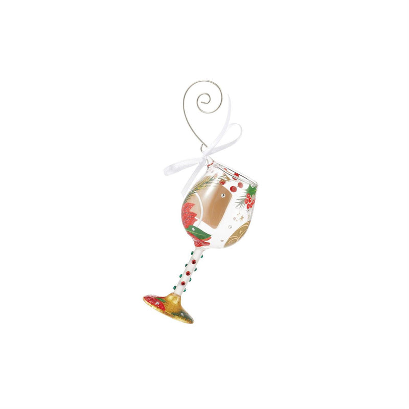 Merry Christmas Mom - Wine Glass Ornament