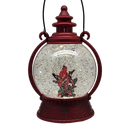 Cardinal Lighted Spinning Water Globe - On Sticks