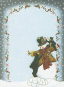 Sticky Note Pad - Snowman and Cubs