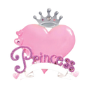 Princess Heart Ornament