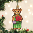 Corduroy Holding Book Ornament - Christmas >> Ornaments >> Glass - by Old World Christmas - view 5