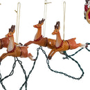 Santa Sleigh and Eight Reindeer Light Set - The Country Christmas Loft