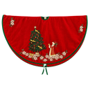 56 Inch Red Velvet Santa Tree Treeskirt - Tree Skirts - by Season's Design - view 3