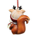 Festive Squirrel Ornament - Approximately 4 Inches - Christmas >> Ornaments >> Animals - by Kurt Adler - view 2