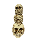 Lighted Stacking Skull Figurine - Holidays >> Halloween - by Gerson