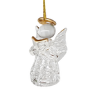 Spun Glass Angel Ornaments with Book