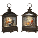 Enchanted Santa Snow Globe Lantern -