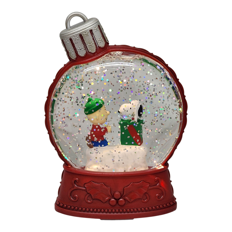 Peanuts Lighted Holiday Shimmer - Charlie Brown and Snoopy