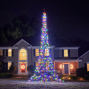 Fairybell 20 Foot Flagpole Tree - 900 LED Multi-Color