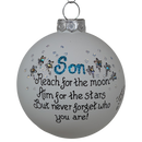 Christmas Keepsake Glass Ornament - Son - Reach for the Moon