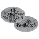 Proverb Stone - He is a Shield to those Who take Refuge in Him - Gift Shoppe >> Jewelry >> Charms and Worry Stones - by Angel