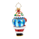 Christopher Radko Little Gem Glass Ornament - Jolly Old Kris Kringle