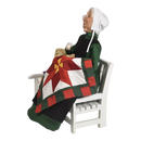 Amish Grandmother on Bench