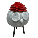 Faux Red Succulent In Planter - Mouse - Home & Living >> Artificial Flowers - by Gerson