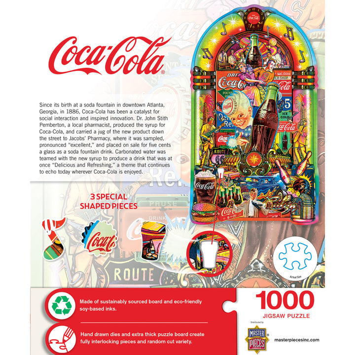 Coca-Cola Jukebox 1000 Piece Shaped Puzzle