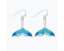 Whale Tails With Blue Accents Earrings - Gift Shoppe >> Jewelry >> Earrings - by Periwinkle By Barlow