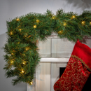 9'x14" Aspen Spruce Garland - LED Warm White Lights - Christmas >> Garland - by Gerson - view 2