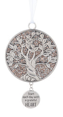 Tree of Life Ornament - Start Each Day with a Greatful Heart