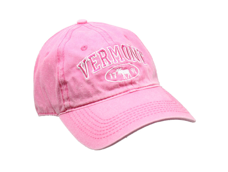 Dyed Cap Vermont 1791 Moose - Pink - The Country Christmas Loft