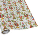 Nutcracker Christmas White Gift Wrap - 30" x 8' Roll